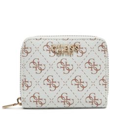 Mały Portfel Damski Guess. Białe portfele Guess, z aplikacjami. Za 139.99 zł.