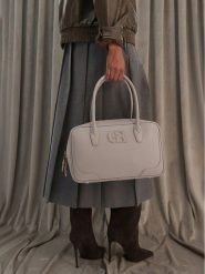 GINO ROSSI Torebka C-LDA8555 Szary. Szare torebki klasyczne Gino Rossi, bez wzorów, z materiału, bez dodatków. Za 229.99 zł.