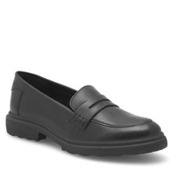 Lordsy Lasocki. Czarne lordsy Lasocki, bez wzorów, bez obcasa, bez zapięcia. Za 219.99 zł.