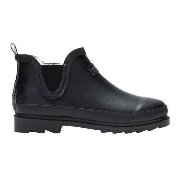 Damskie kalosze Harper Cosy II. Czarne kalosze Regatta, bez wzorów, z gumy, przed kostkę. Za 229.99 zł.