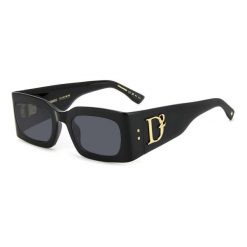 Okulary przeciwsłoneczne damskie DSQUARED2 D2 0109/S 807 Rozmiar 52 mm. Czarne okulary przeciwsłoneczne Dsquared, bez wzorów, sportowe. Za 1,227.90 zł.
