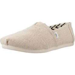Sandały TOMS 10018736T Beżowy. Brązowe sandały Toms, bez wzorów, z tkaniny, sportowe, bez obcasa, bez zapięcia. Za 234.99 zł.