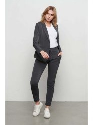 &Co Woman Spodnie "Peppe" w kolorze antracytowym rozmiar: S. Czarne spodnie materiałowe &Co Woman, s, bez wzorów, z materiału. Za 164.45 zł.