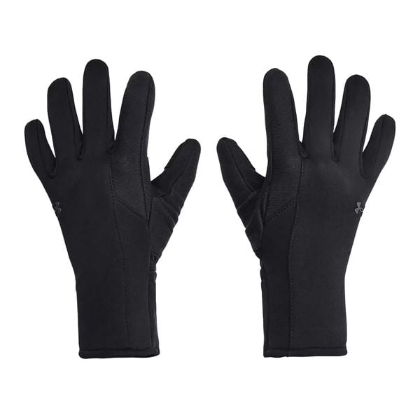 Rękawiczki trekkingowe damskie Under Armour Storm Fleece. Czarne rękawiczki Under Armour, bez wzorów, sportowe. Za 119.99 zł.
