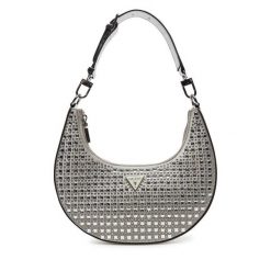 Torebka Guess. Szare torebki klasyczne Guess, z aplikacjami, bez dodatków. Za 349.99 zł.