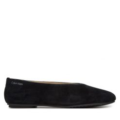Baleriny Calvin Klein. Czarne baleriny Calvin Klein, bez wzorów, bez obcasa. Za 439.99 zł.