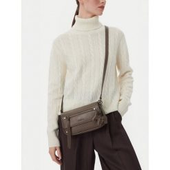Torebka Badura. Brązowe listonoszki Badura, bez wzorów, bez dodatków. Za 199.99 zł.