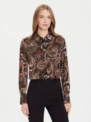Guess Koszula W5BH78 W2770 Brązowy Regular Fit. Brązowe koszule Guess, xxl, z aplikacjami, z syntetyku, bez kołnierzyka, bez ramiączek. Za 475.00 zł.