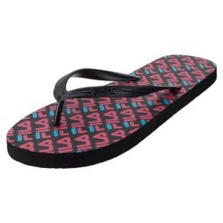 Japonki basenowe damskie Fila Troy Slipper. Czarne klapki Fila, bez wzorów, bez obcasa. Za 59.00 zł.