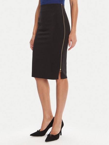 Rinascimento Spódnica ołówkowa CFC0125230003 Czarny Slim Fit. Czarne spódnice Rinascimento, s, bez wzorów, z syntetyku, ołówkowe. Za 259.99 zł.