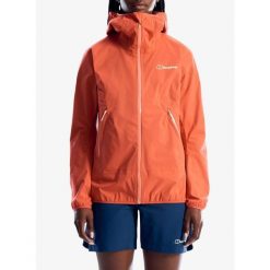 Kurtka przeciwdeszczowa damska Berghaus Rain Motion Jkt Af. Czerwone kurtki sportowe Berghaus, bez wzorów, bez kaptura. Za 1,083.49 zł.