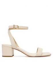 MICHAEL Michael Kors Sandały Merriam40F5MMMS1L Écru. Kozaki MICHAEL Michael Kors, bez wzorów, ze skóry, bez obcasa, na słupku, bez zapięcia. Za 529.99 zł.