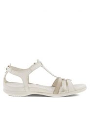 ECCO Sandały Flash T-Strap Sandal 24087360729 Beżowy. Brązowe sandały ecco, bez wzorów, ze skóry, bez obcasa, na płaskiej podeszwie, bez zapięcia. Za 449.99 zł.