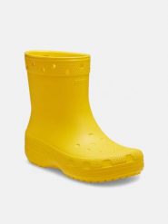 Crocs Kalosze "Classic" w kolorze żółtym rozmiar: 38/39. Żółte kalosze Crocs, bez wzorów, z materiału. Za 171.68 zł.