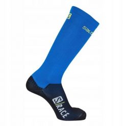 Skarpety dla dorosłych do narciarstwa biegowego Salomon S/Race Compression. Niebieskie rękawiczki Salomon, bez wzorów, sportowe. Za 89.00 zł.