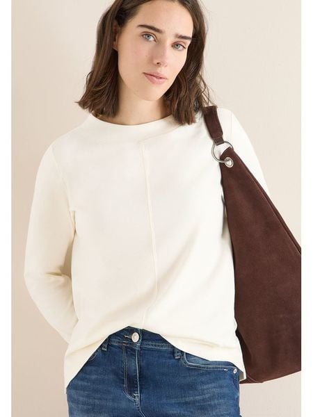 Cecil Koszulka w kolorze kremowym rozmiar: M. Brązowe bluzki Cecil, m, bez wzorów, z bawełny, bez kołnierzyka, bez ramiączek. Za 83.03 zł.