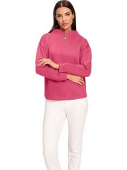 Heine Bluza w kolorze różowym rozmiar: 38. Różowe bluzy Heine, bez wzorów, bez kaptura. Za 78.84 zł.