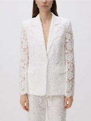 Strukturalna marynarka - biały. Białe marynarki i żakiety Reserved, l, bez wzorów, z bawełny. Za 259.99 zł.