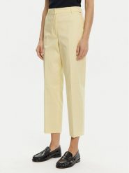 Tommy Hilfiger Chinosy WW0WW40504 Żółty Straight Fit. Żółte spodnie materiałowe TOMMY HILFIGER, bez wzorów, z bawełny. Za 289.99 zł.