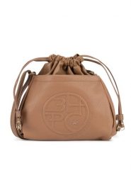 Beverly Hills Polo Club Torebka BHPC-K-042-06 Brązowy. Brązowe listonoszki Beverly Hills Polo Club, bez wzorów, z materiału, bez dodatków. Za 131.99 zł.