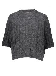 Kaffe Sweter w kolorze antracytowym rozmiar: XL. Czarne swetry Kaffe, xl, bez wzorów, ze splotem, bez ramiączek. Za 100.99 zł.