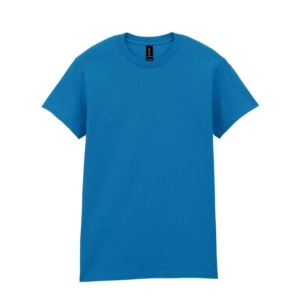 Ultra Bawełniana Koszulka Unisex Dla Dorosłych. Niebieskie bluzki GILDAN, m, bez wzorów, z bawełny, sportowe, bez kołnierzyka, bez ramiączek. Za 36.99 zł.