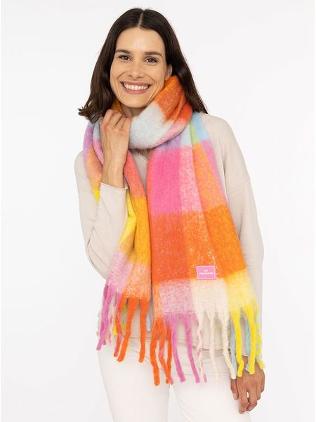 Zwillingsherz Szal ze wzorem - 240 x 41 cm rozmiar: onesize. Szaliki Zwillingsherz, bez wzorów, z materiału. Za 113.90 zł.