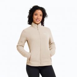 Bluza polarowa damska Jack Wolfskin Taunus 100 Full Zip. Brązowe bluzy Jack Wolfskin, m, bez wzorów, z materiału, bez kaptura. Za 339.99 zł.