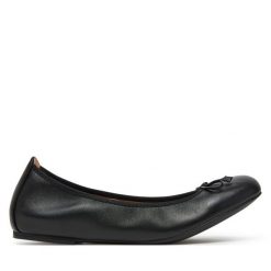 Baleriny Unisa. Czarne baleriny Unisa, bez wzorów, bez obcasa. Za 299.99 zł.