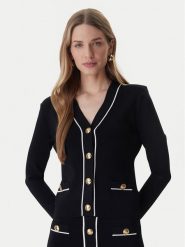 Marciano Guess Kardigan 6RGR02 5905Z Czarny Classic Fit. Czarne kardigany Marciano Guess, xl, z aplikacjami, z wiskozy. Za 690.00 zł.