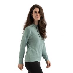 Bluza Z Kapturem Damska Hattie Active. Niebieskie bluzy Trespass, bez wzorów, z dzianiny, z kapturem. Za 142.99 zł.
