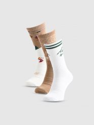 4F Skarpetki casual za kostkę (3-pack) damskie - multikolor 35-38. Skarpety 4f, bez wzorów, z bawełny. Za 79.99 zł.