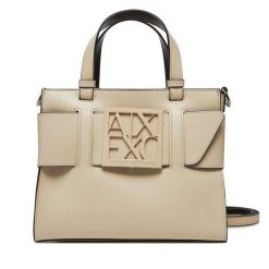 Torebka Armani Exchange. Brązowe torebki klasyczne Armani Exchange, bez wzorów, bez dodatków. Za 449.99 zł.