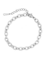 MOODE Bransoletka "Leana" rozmiar: onesize. Szare bransoletki MOODE, ze stali. Za 39.99 zł.