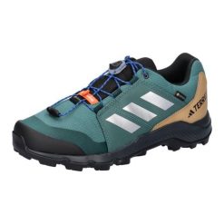 Adidas Terrex JR buty trekkingowe zielone. Białe trekkingi Adidas, z materiału. Za 428.45 zł.