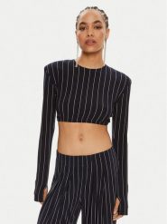 NORMA KAMALI Bluzka KK1246PLA96642 Granatowy Regular Fit. Niebieskie bluzki Norma Kamali, l, bez wzorów, z syntetyku, bez kołnierzyka, bez ramiączek. Za 649.99 zł.