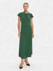 Bruuns Bazaar Sukienka koktajlowa Bacopa Zimone BBW4576 Zielony Slim Fit. Zielone sukienki Bruuns Bazaar, bez wzorów, z wiskozy, wizytowe, bez kołnierzyka, bez ramiączek. Za 849.99 zł.