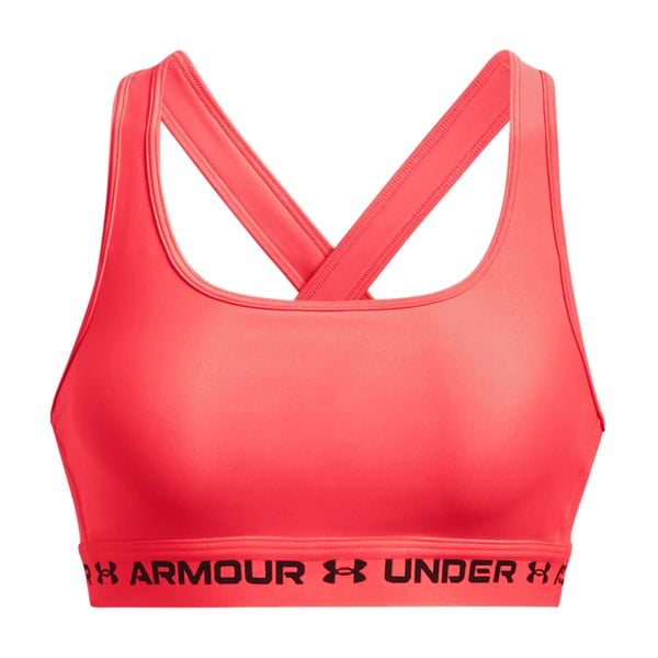 Stanik fitness Under Armour Crossback Mid. Czerwone bielizna sportowa Under Armour, xs, bez wzorów. Za 78.99 zł.