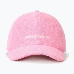 Czapka z daszkiem damska Rip Curl Mixed Terry Cap. Czerwone czapki Rip Curl, bez wzorów, z bawełny, eleganckie. Za 139.99 zł.