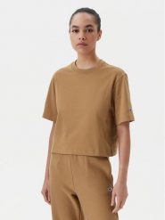 Champion T-Shirt 117874 Beżowy Regular Fit. Brązowe t-shirty Champion, s, bez wzorów, z bawełny, bez kołnierzyka, bez ramiączek. Za 129.99 zł.