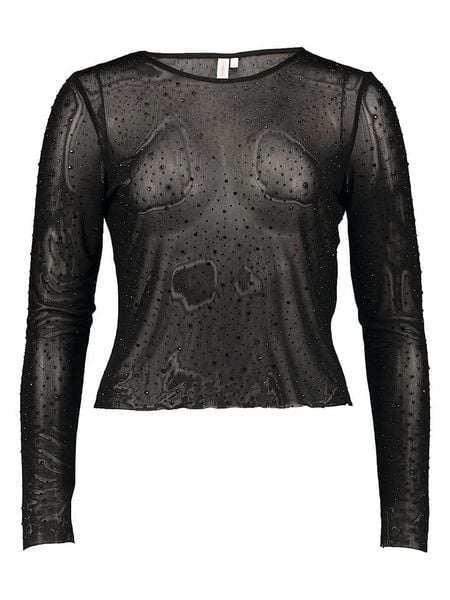 ONLY Koszulka w kolorze czarnym rozmiar: S. Czarne bluzki Only, s, bez wzorów, bez kołnierzyka, bez ramiączek. Za 43.68 zł.