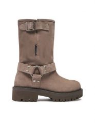 Tommy Jeans Botki Tjw Urban Biker Boot Suede EN0EN02729 Szary. Szare botki Tommy Jeans, bez wzorów, z jeansu, bez obcasa, na płaskiej podeszwie, bez zapięcia. Za 899.99 zł.