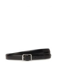 Calvin Klein Pasek Damski Slim Square Buckle Belt 2.0 K60K613235 Czarny. Czarne paski Calvin Klein, bez wzorów, ze skóry. Za 99.99 zł.