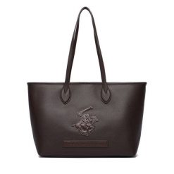 Torebka Beverly Hills Polo Club. Brązowe shopper Beverly Hills Polo Club, bez wzorów, bez dodatków. Za 229.99 zł.