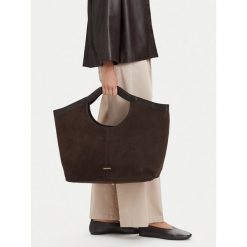 Torebka GINO ROSSI. Brązowe shopper Gino Rossi, bez wzorów, bez dodatków. Za 699.99 zł.
