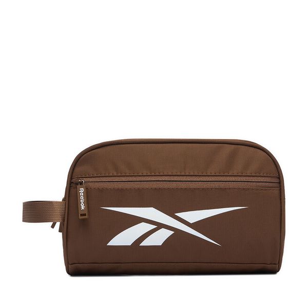 Kosmetyczka Reebok. Brązowe kufry i kosmetyczki Reebok, bez wzorów, z materiału, bez dodatków. Za 69.99 zł.