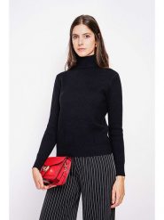 ASSUILI Golf w kolorze czarnym rozmiar: 38. Czarne golfy Assuili, bez wzorów, bez ramiączek. Za 175.67 zł.