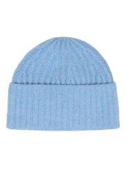 Zwillingsherz Kaszmirowa czapka beanie w kolorze błękitnym rozmiar: onesize. Niebieskie czapki Zwillingsherz, bez wzorów, z kaszmiru. Za 180.49 zł.