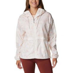 Damska wiatrówka Columbia Alpine Chill Windbreaker. Białe kurtki sportowe Columbia, s, bez wzorów, z poliesteru, bez kaptura, trekkingowe. Za 427.00 zł.