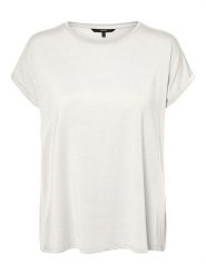 Vero Moda Koszulka "Vmava" w kolorze białym rozmiar: XL. Białe bluzki Vero Moda, xl, bez wzorów, bez kołnierzyka, bez ramiączek. Za 48.62 zł.